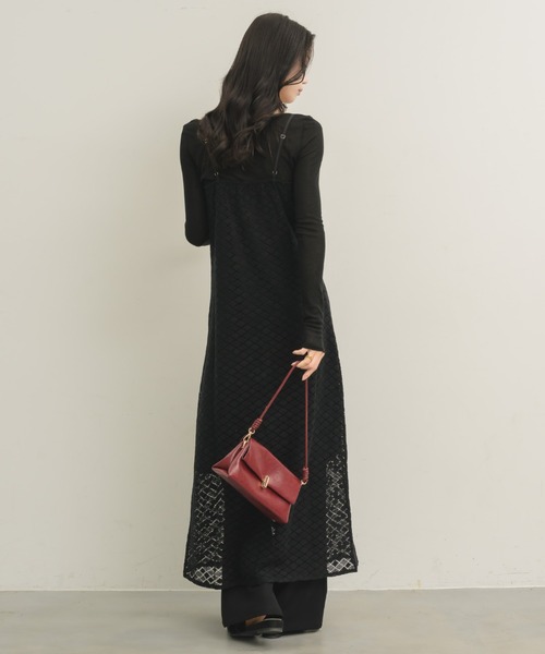 NEUNA（ヌナ）の「レースキャミワンピース（ワンピース・レディース・ブラック/アイボリー・FREE）」の17枚目の写真