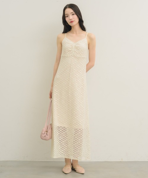 NEUNA（ヌナ）の「レースキャミワンピース（ワンピース・レディース・ブラック/アイボリー・FREE）」の21枚目の写真