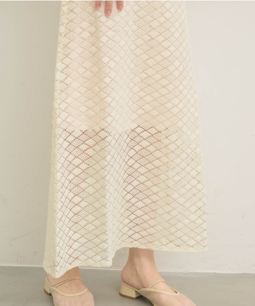 NEUNA（ヌナ）の「レースキャミワンピース（ワンピース・レディース・ブラック/アイボリー・FREE）」の9枚目の写真