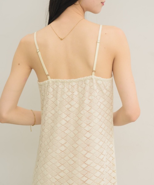 NEUNA（ヌナ）の「レースキャミワンピース（ワンピース・レディース・ブラック/アイボリー・FREE）」の7枚目の写真