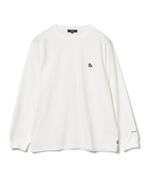BEAMS HEART（ビームスハート）の「【ユニセックス】B-HEART ロゴ ロング スリーブ カットソー（Tシャツ/カットソー・メンズ・ホワイト/ブラック・X-LARGE/LARGE/MEDIUM/SMALL）」の3枚目の写真