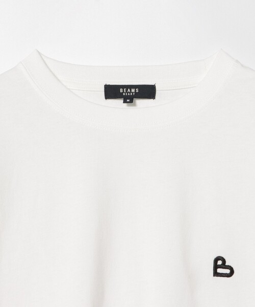 BEAMS HEART（ビームスハート）の「【ユニセックス】B-HEART ロゴ ロング スリーブ カットソー（Tシャツ/カットソー・メンズ・ホワイト/ブラック・X-LARGE/LARGE/MEDIUM/SMALL）」の4枚目の写真