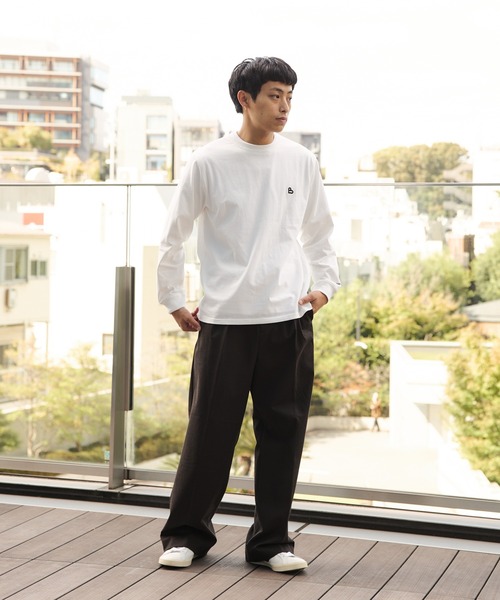 BEAMS HEART（ビームスハート）の「【ユニセックス】B-HEART ロゴ ロング スリーブ カットソー（Tシャツ/カットソー・メンズ・ホワイト/ブラック・X-LARGE/LARGE/MEDIUM/SMALL）」の12枚目の写真