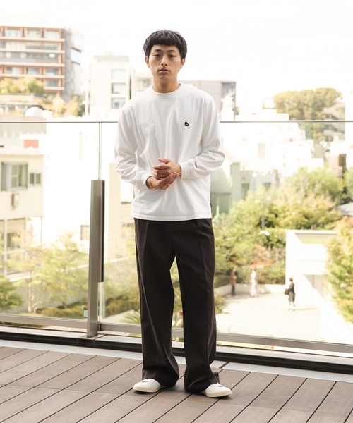 BEAMS HEART（ビームスハート）の「【ユニセックス】B-HEART ロゴ ロング スリーブ カットソー（Tシャツ/カットソー・メンズ・ホワイト/ブラック・X-LARGE/LARGE/MEDIUM/SMALL）」の13枚目の写真