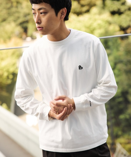 BEAMS HEART（ビームスハート）の「【ユニセックス】B-HEART ロゴ ロング スリーブ カットソー（Tシャツ/カットソー・メンズ・ホワイト/ブラック・X-LARGE/LARGE/MEDIUM/SMALL）」の17枚目の写真