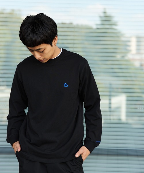 BEAMS HEART（ビームスハート）の「【ユニセックス】B-HEART ロゴ ロング スリーブ カットソー（Tシャツ/カットソー・メンズ・ホワイト/ブラック・X-LARGE/LARGE/MEDIUM/SMALL）」の22枚目の写真