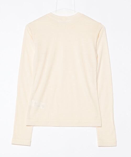 CINOH(チノ)の「WOOL JERSEY CREW NECK T-SHIRT(Tシャツ/カットソー・レディース・ブラック/ホワイト系その他・38/36)」の18枚目の写真