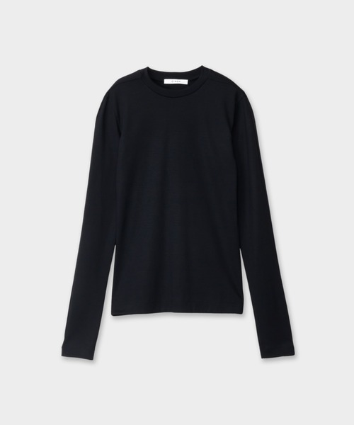 CINOH(チノ)の「WOOL JERSEY CREW NECK T-SHIRT(Tシャツ/カットソー・レディース・ブラック/ホワイト系その他・38/36)」の19枚目の写真