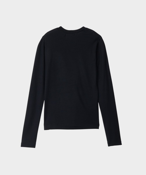 CINOH(チノ)の「WOOL JERSEY CREW NECK T-SHIRT(Tシャツ/カットソー・レディース・ブラック/ホワイト系その他・38/36)」の22枚目の写真