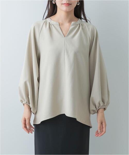 セール】F by ROSSO イージーケアバルーンスリーブブラウス（シャツ