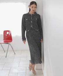 NOELA | ツイードニットワンピース(ワンピース)