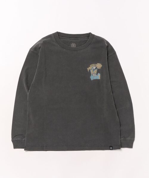 ELEMENT(エレメント)の「ELEMENT/エレメント TAG LS YOUTH キッズ ロンT BF026-070(Tシャツ/カットソー・キッズ・スミクロ/ホワイト・130cm/140cm/150cm/160cm)」の14枚目の写真