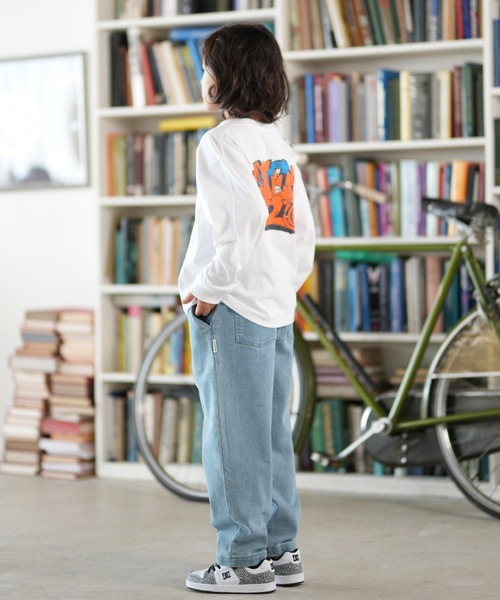 ELEMENT(エレメント)の「ELEMENT/エレメント TAG LS YOUTH キッズ ロンT BF026-070(Tシャツ/カットソー・キッズ・スミクロ/ホワイト・130cm/140cm/150cm/160cm)」の7枚目の写真