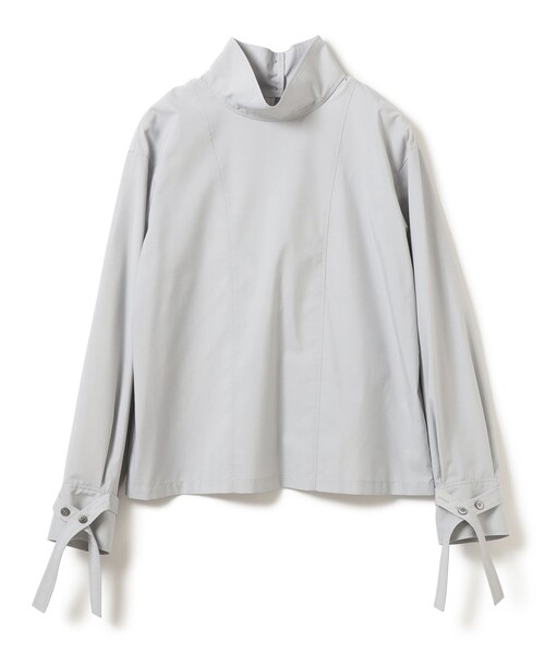 Ray BEAMS(レイビームス)の「RBS / ベルトカフス ハイネック ブラウス(シャツ/ブラウス・レディース・ライトグレー/ブラック・ONE SIZE)」の1枚目の写真
