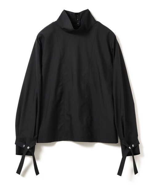 Ray BEAMS(レイビームス)の「RBS / ベルトカフス ハイネック ブラウス(シャツ/ブラウス・レディース・ライトグレー/ブラック・ONE SIZE)」の2枚目の写真