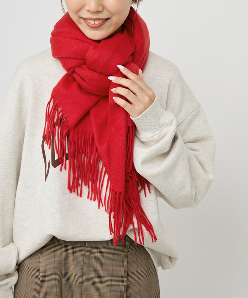 Spick & Span(スピックアンドスパン)の「Spick & Span カシミヤストール(ストール/ショール・レディース・グレー/ブラウン/レッド・FREE)」の10枚目の写真