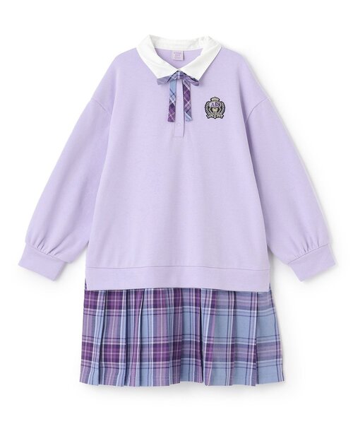 チェックレイヤード風ワンピース（ワンピース）｜ANNA SUI mini