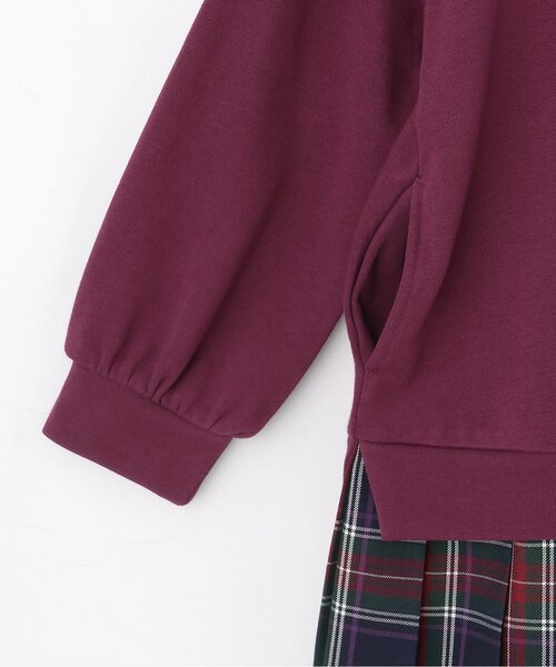 ANNA SUI mini チェックレイヤードワンピース 140 チェックレイヤード風ワンピース（ワンピース）｜ANNA SUI mini