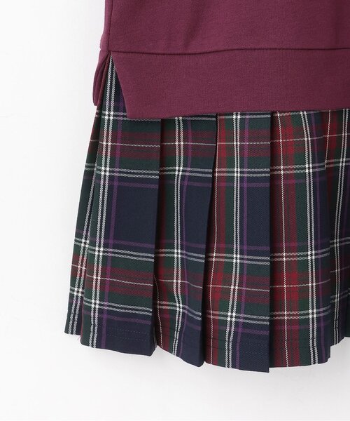 チェックレイヤード風ワンピース（ワンピース）｜ANNA SUI mini