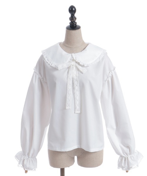 axes femme POETIQUE(アクシーズファムポエティック)の「バブーシュカ付スモック風ブラウス(シャツ/ブラウス・レディース・イエロー/ブラウン/ホワイト・MEDIUM)」の11枚目の写真