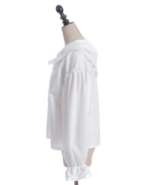 axes femme POETIQUE(アクシーズファムポエティック)の「バブーシュカ付スモック風ブラウス(シャツ/ブラウス・レディース・イエロー/ブラウン/ホワイト・MEDIUM)」の12枚目の写真