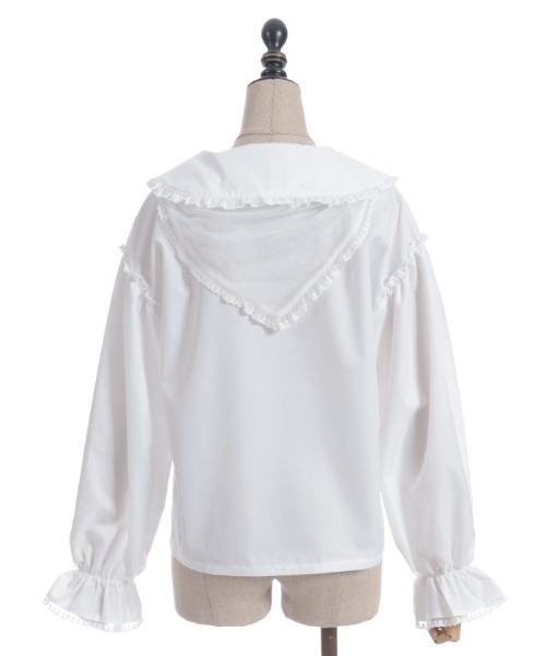axes femme POETIQUE(アクシーズファムポエティック)の「バブーシュカ付スモック風ブラウス(シャツ/ブラウス・レディース・イエロー/ブラウン/ホワイト・MEDIUM)」の13枚目の写真