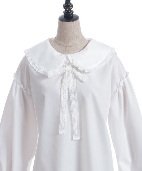 axes femme POETIQUE(アクシーズファムポエティック)の「バブーシュカ付スモック風ブラウス(シャツ/ブラウス・レディース・イエロー/ブラウン/ホワイト・MEDIUM)」の14枚目の写真