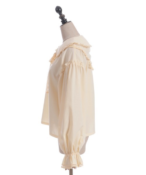 axes femme POETIQUE(アクシーズファムポエティック)の「バブーシュカ付スモック風ブラウス(シャツ/ブラウス・レディース・イエロー/ブラウン/ホワイト・MEDIUM)」の20枚目の写真