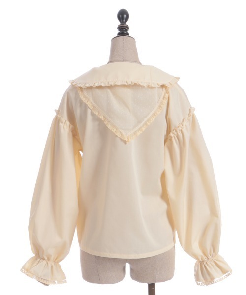 axes femme POETIQUE(アクシーズファムポエティック)の「バブーシュカ付スモック風ブラウス(シャツ/ブラウス・レディース・イエロー/ブラウン/ホワイト・MEDIUM)」の21枚目の写真