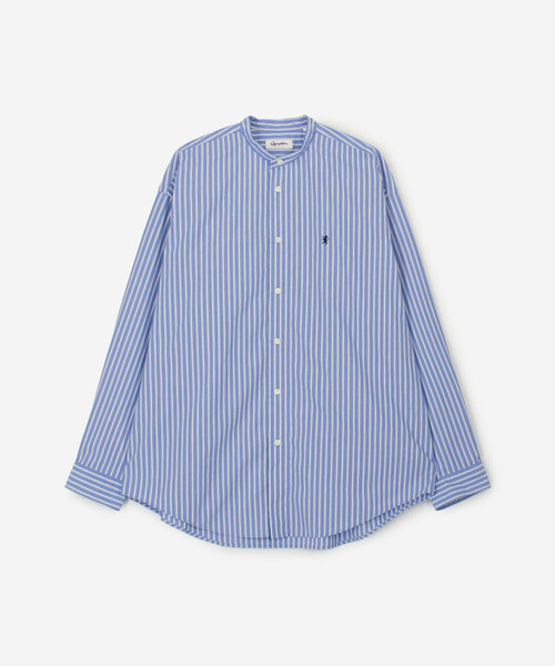 GYMPHLEX（ジムフレックス）の「Gymphlex | タイプライター バンドカラー長袖シャツ STRIPE MEN（シャツ/ブラウス・メンズ・ブルー系その他・L/M）」の12枚目の写真