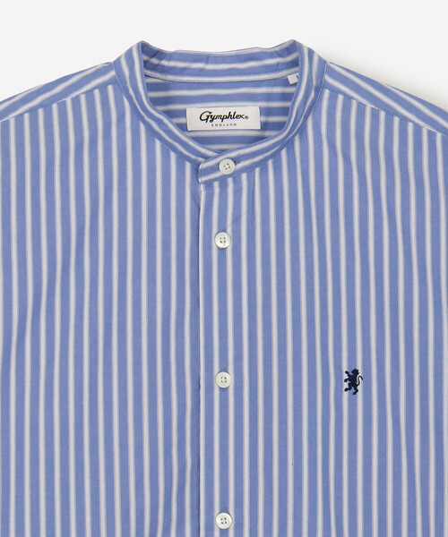 GYMPHLEX（ジムフレックス）の「Gymphlex | タイプライター バンドカラー長袖シャツ STRIPE MEN（シャツ/ブラウス・メンズ・ブルー系その他・L/M）」の10枚目の写真