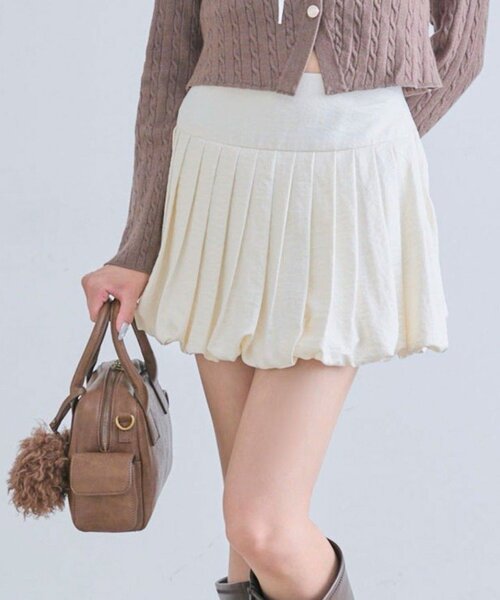 OLIVE des OLIVE(オリーブデオリーブ)の「バルーンスカート(スカート・レディース・ブラウン/オフホワイト/チェック・FREE)」の18枚目の写真