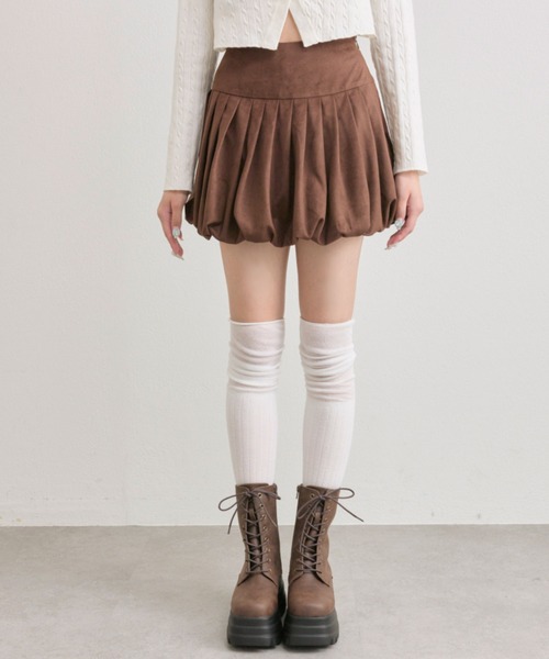 OLIVE des OLIVE(オリーブデオリーブ)の「バルーンスカート(スカート・レディース・ブラウン/オフホワイト/チェック・FREE)」の8枚目の写真