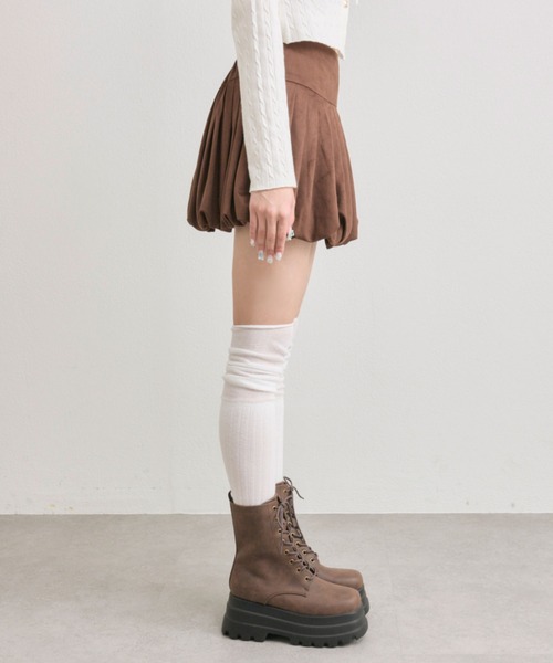 OLIVE des OLIVE(オリーブデオリーブ)の「バルーンスカート(スカート・レディース・ブラウン/オフホワイト/チェック・FREE)」の9枚目の写真