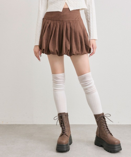 OLIVE des OLIVE(オリーブデオリーブ)の「バルーンスカート(スカート・レディース・ブラウン/オフホワイト/チェック・FREE)」の5枚目の写真