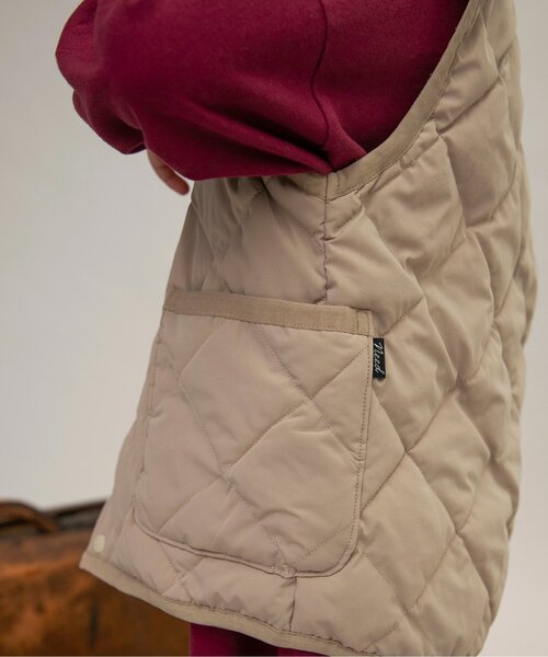 BREEZE（ブリーズ）の「【洗える】インナーキルトベスト_ジュニア対応（ダウンベスト・キッズ・ベージュ/ピンク/ブラック・160/110/100/130/90/120/140/150）」の14枚目の写真