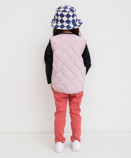 BREEZE（ブリーズ）の「【洗える】インナーキルトベスト_ジュニア対応（ダウンベスト・キッズ・ベージュ/ピンク/ブラック・160/110/100/130/90/120/140/150）」の22枚目の写真