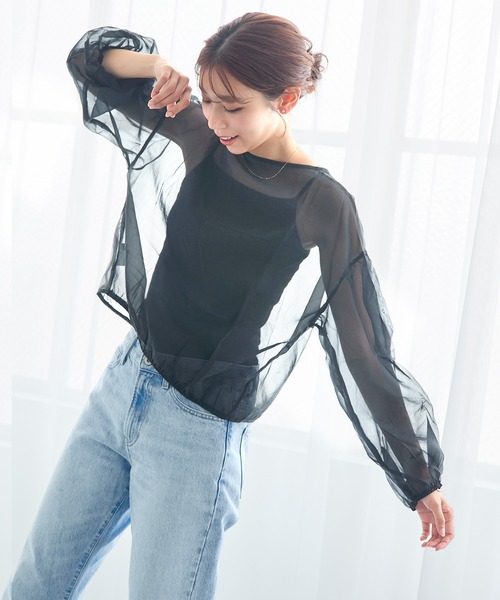 Ahr.(アール)の「【ノンワイヤーでもキレイシルエットキープ】カップ付きキャミソール ブラトップ/basic(キャミソール・レディース・モスグリーン/グレイッシュベージュ/ブラック・M-L/L-XL/S-M)」の15枚目の写真