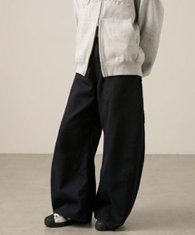 Snap club（スナップクラブ）の「【Snap club】ヴィンテージ加工ワイドカーブデニムパンツ（デニムパンツ）」