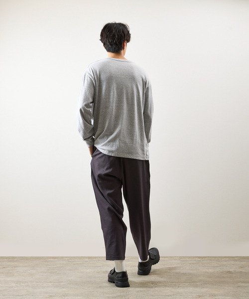 And A（アンドエー）の「GRAMICCI グラミチ / WOOL LIKE WIDE TAPERED PANT ウールライクワイドテーパードパンツ / GMP5-FJP003（スラックス・メンズ・ブラック/チャコールグレー/ブラウン・SMALL/MEDIUM/LARGE/X-LARGE）」の4枚目の写真