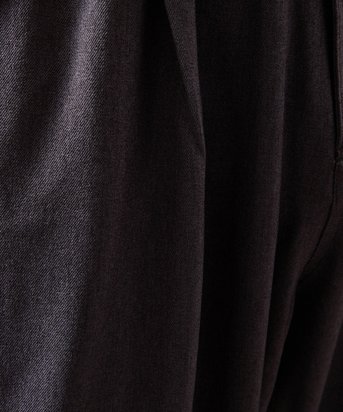 And A（アンドエー）の「GRAMICCI グラミチ / WOOL LIKE WIDE TAPERED PANT ウールライクワイドテーパードパンツ / GMP5-FJP003（スラックス・メンズ・ブラック/チャコールグレー/ブラウン・SMALL/MEDIUM/LARGE/X-LARGE）」の5枚目の写真