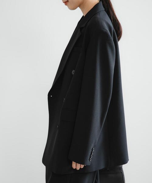 URBAN RESEARCH（アーバンリサーチ）の「ウールブレンドテーラードジャケット（その他アウター・レディース・グレー系その他/ブラック・36/38）」の18枚目の写真