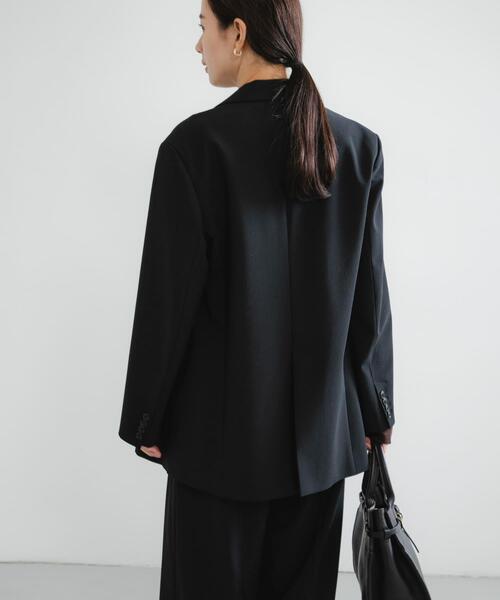 URBAN RESEARCH（アーバンリサーチ）の「ウールブレンドテーラードジャケット（その他アウター・レディース・グレー系その他/ブラック・36/38）」の20枚目の写真