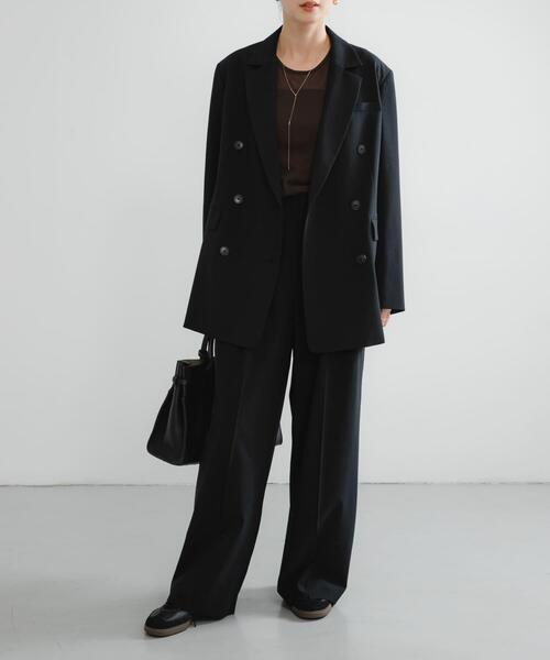 URBAN RESEARCH（アーバンリサーチ）の「ウールブレンドテーラードジャケット（その他アウター・レディース・グレー系その他/ブラック・36/38）」の22枚目の写真