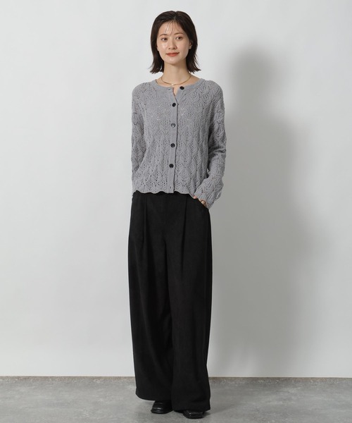 LAKOLE（ラコレ）の「コーデュロイタックパンツ / 593436（その他パンツ・レディース・ブラウン/パープル/ライトベージュ/ブラック・MEDIUM/LARGE）」の5枚目の写真