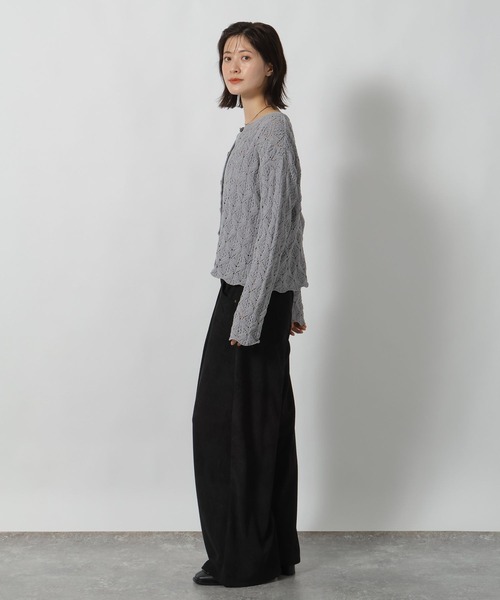 LAKOLE（ラコレ）の「コーデュロイタックパンツ / 593436（その他パンツ・レディース・ブラウン/パープル/ライトベージュ/ブラック・MEDIUM/LARGE）」の6枚目の写真