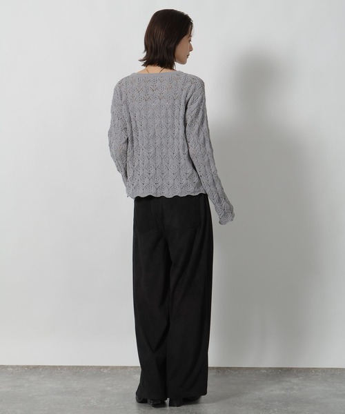 LAKOLE（ラコレ）の「コーデュロイタックパンツ / 593436（その他パンツ・レディース・ブラウン/パープル/ライトベージュ/ブラック・MEDIUM/LARGE）」の7枚目の写真