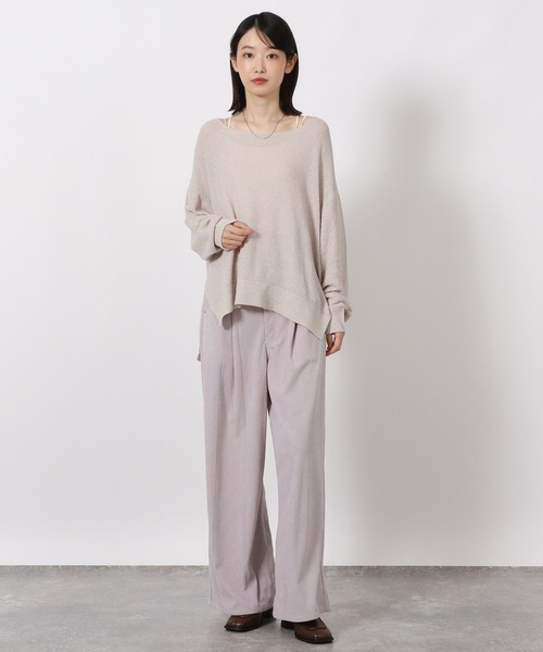 LAKOLE（ラコレ）の「コーデュロイタックパンツ / 593436（その他パンツ・レディース・ブラウン/パープル/ライトベージュ/ブラック・MEDIUM/LARGE）」の16枚目の写真