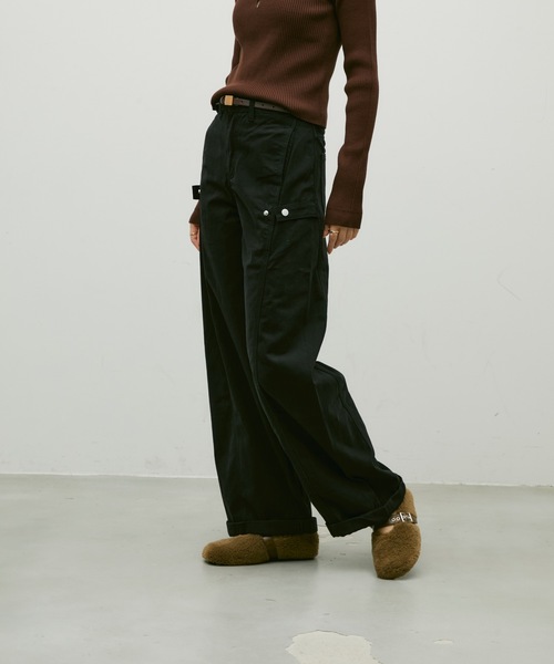 Lutim by u(ルチバイユー)の「Strap boa flat shoes / ストラップボアフラットシューズ(パンプス・レディース・ブラック/アイボリー/ベージュ・23.5/24.5)」の12枚目の写真