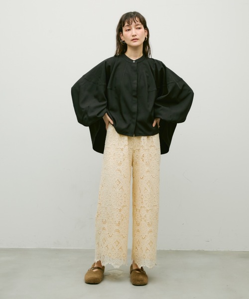 Lutim by u(ルチバイユー)の「Strap boa flat shoes / ストラップボアフラットシューズ(パンプス・レディース・ブラック/アイボリー/ベージュ・23.5/24.5)」の16枚目の写真